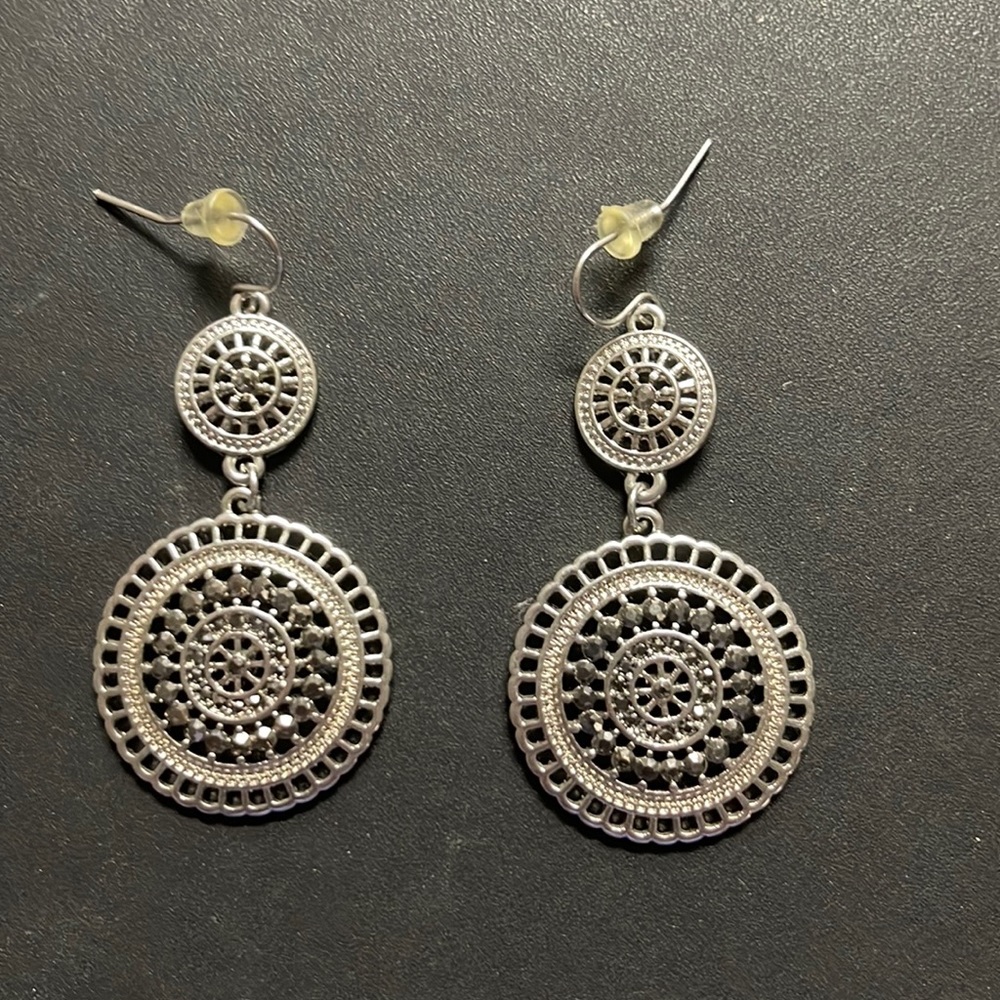 Silver earrings